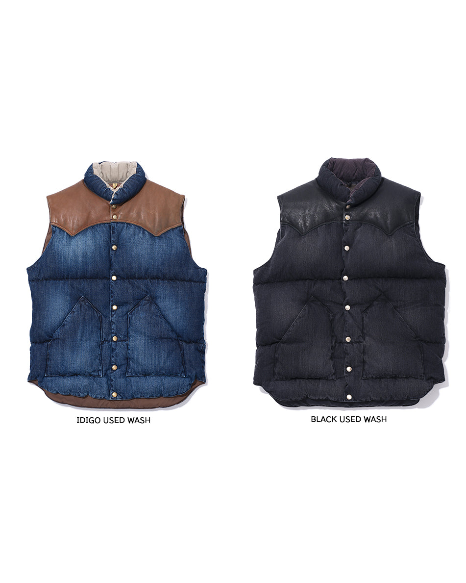 Down Vest Denim