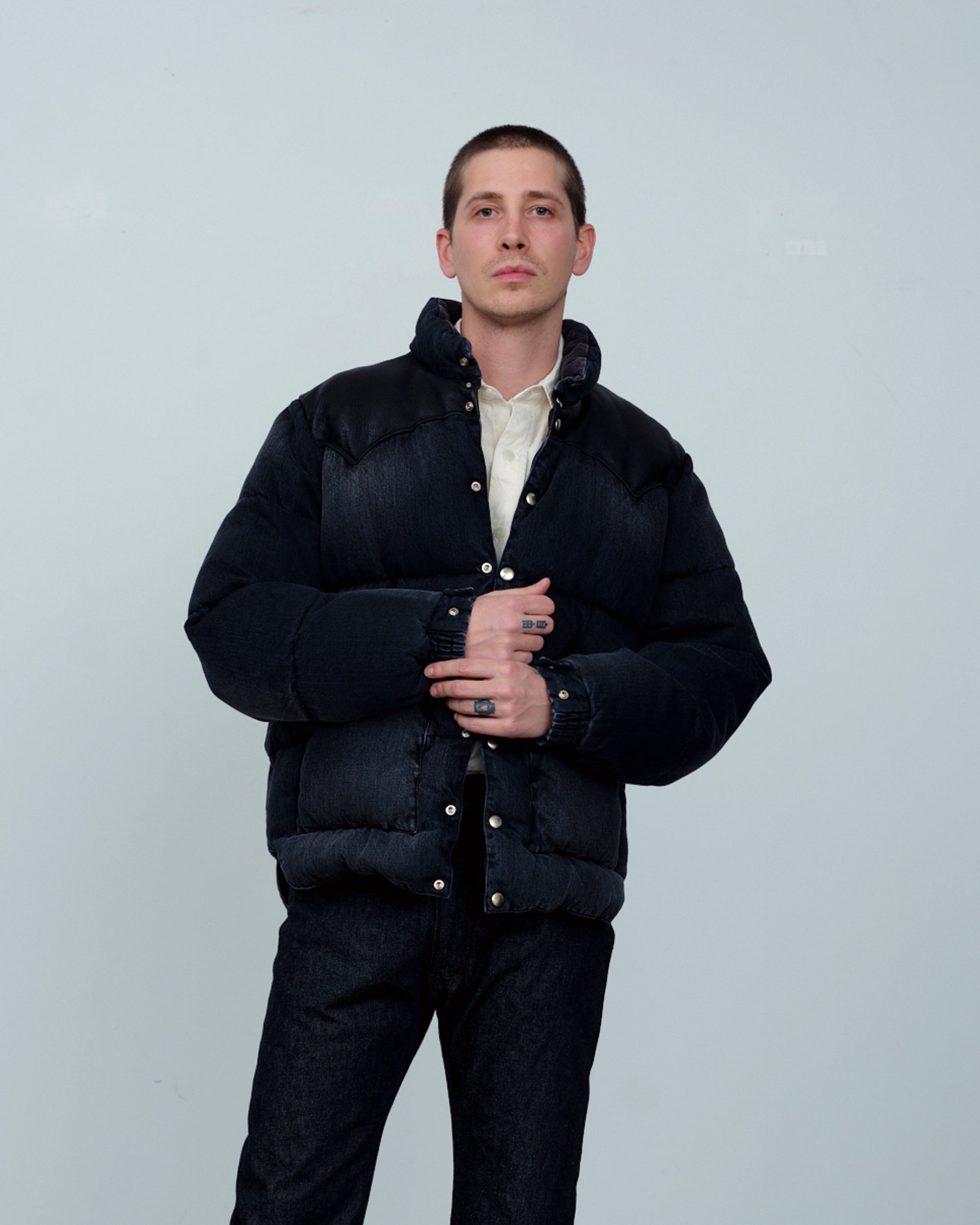 Down Jacket Denim
