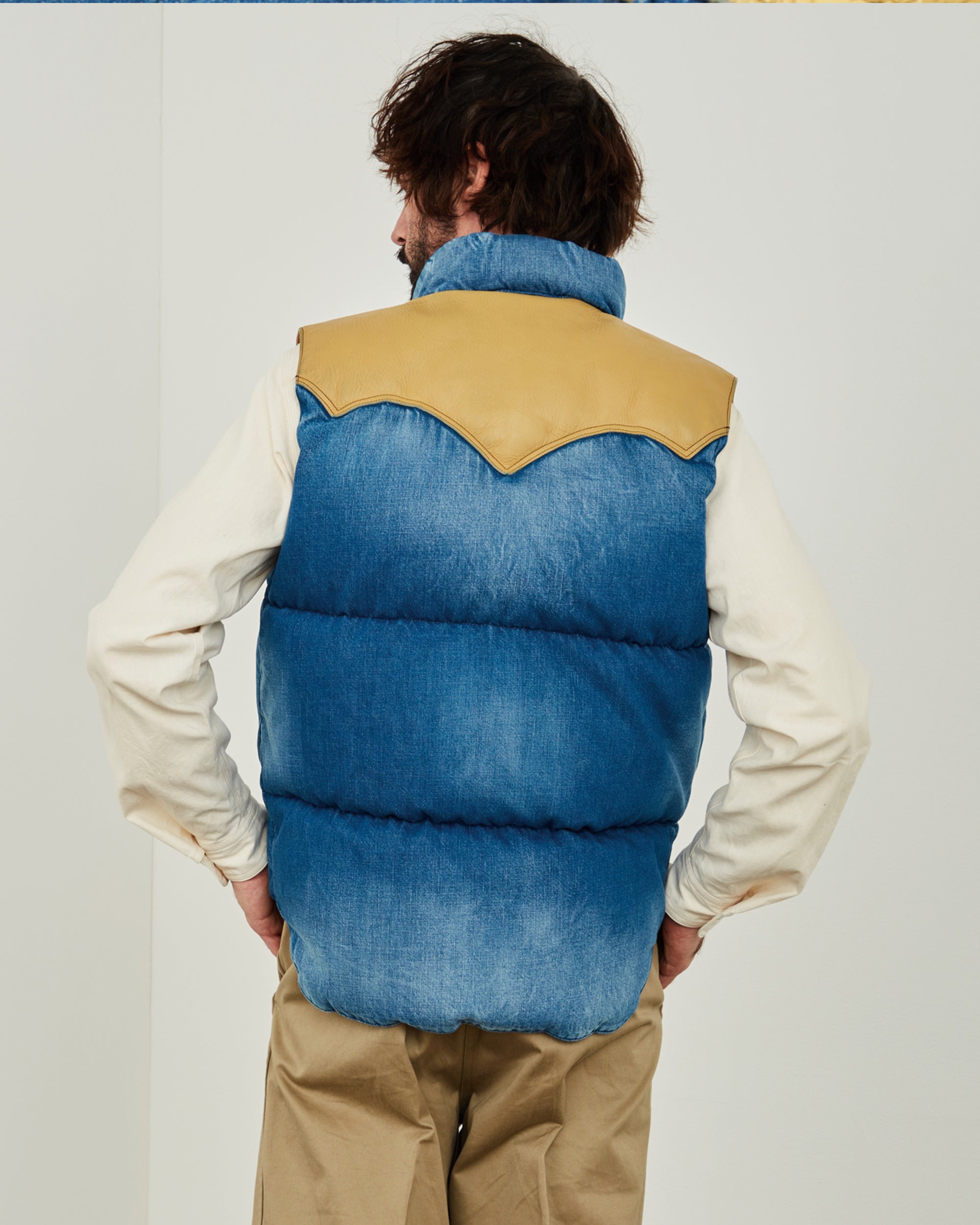 Down Vest Denim