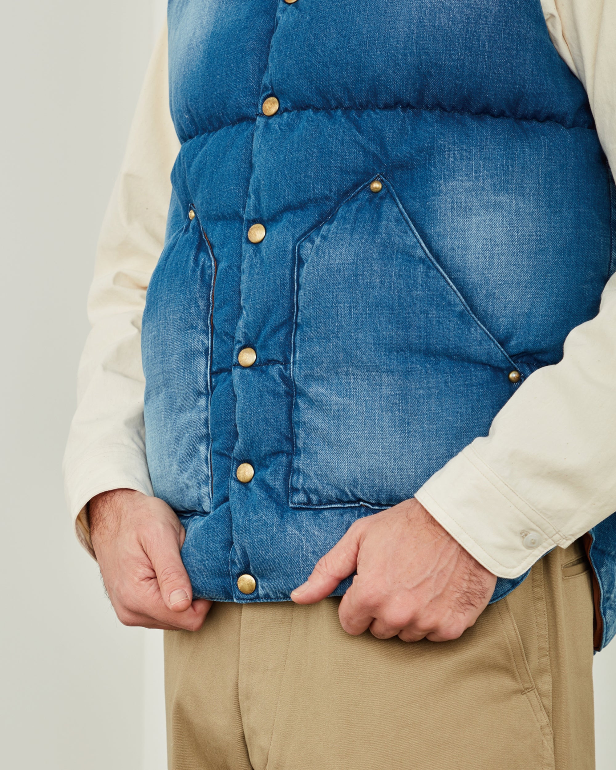 Down Vest Denim