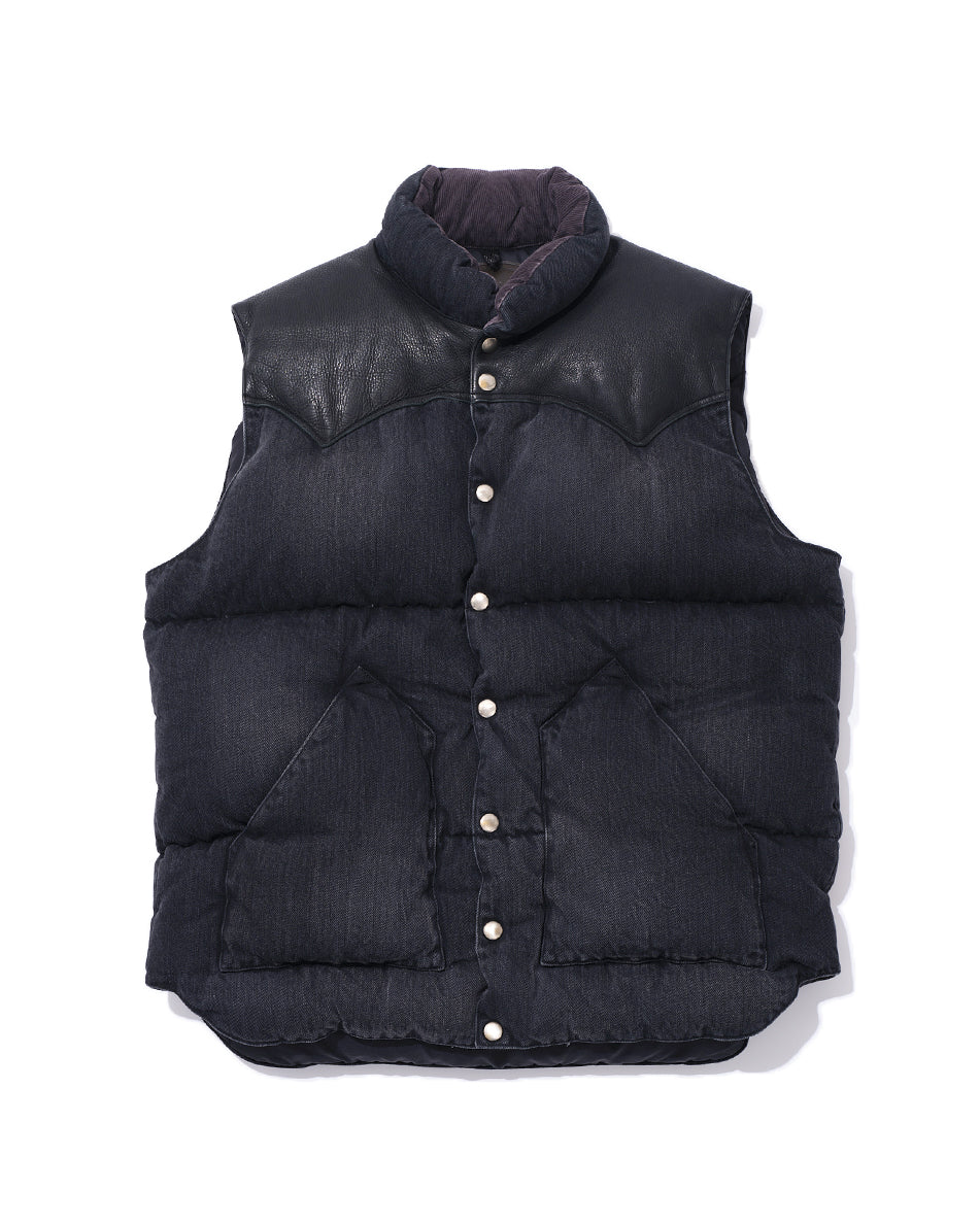 Down Vest Denim