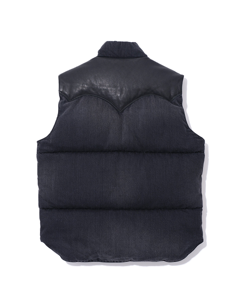 Down Vest Denim