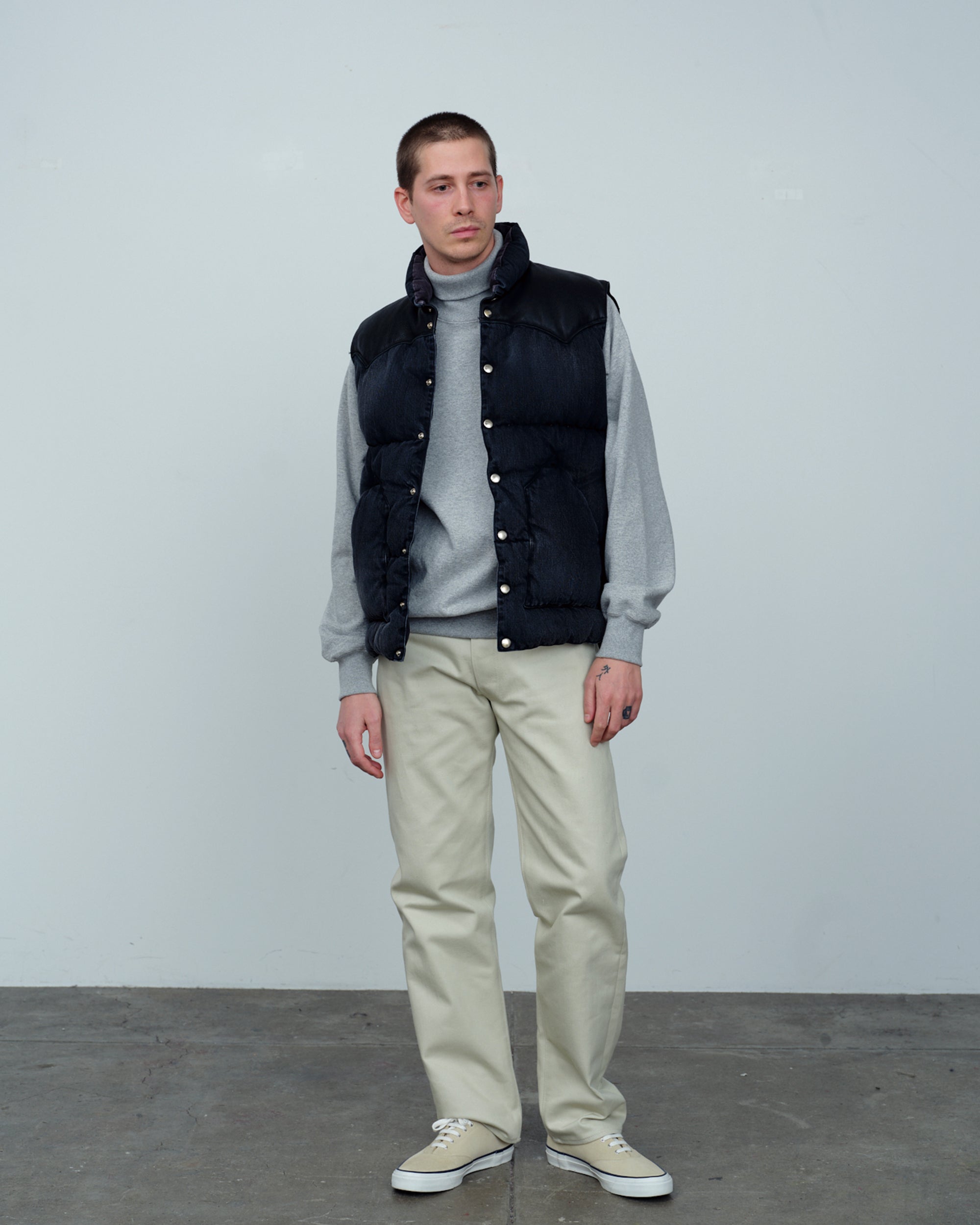 Down Vest Denim