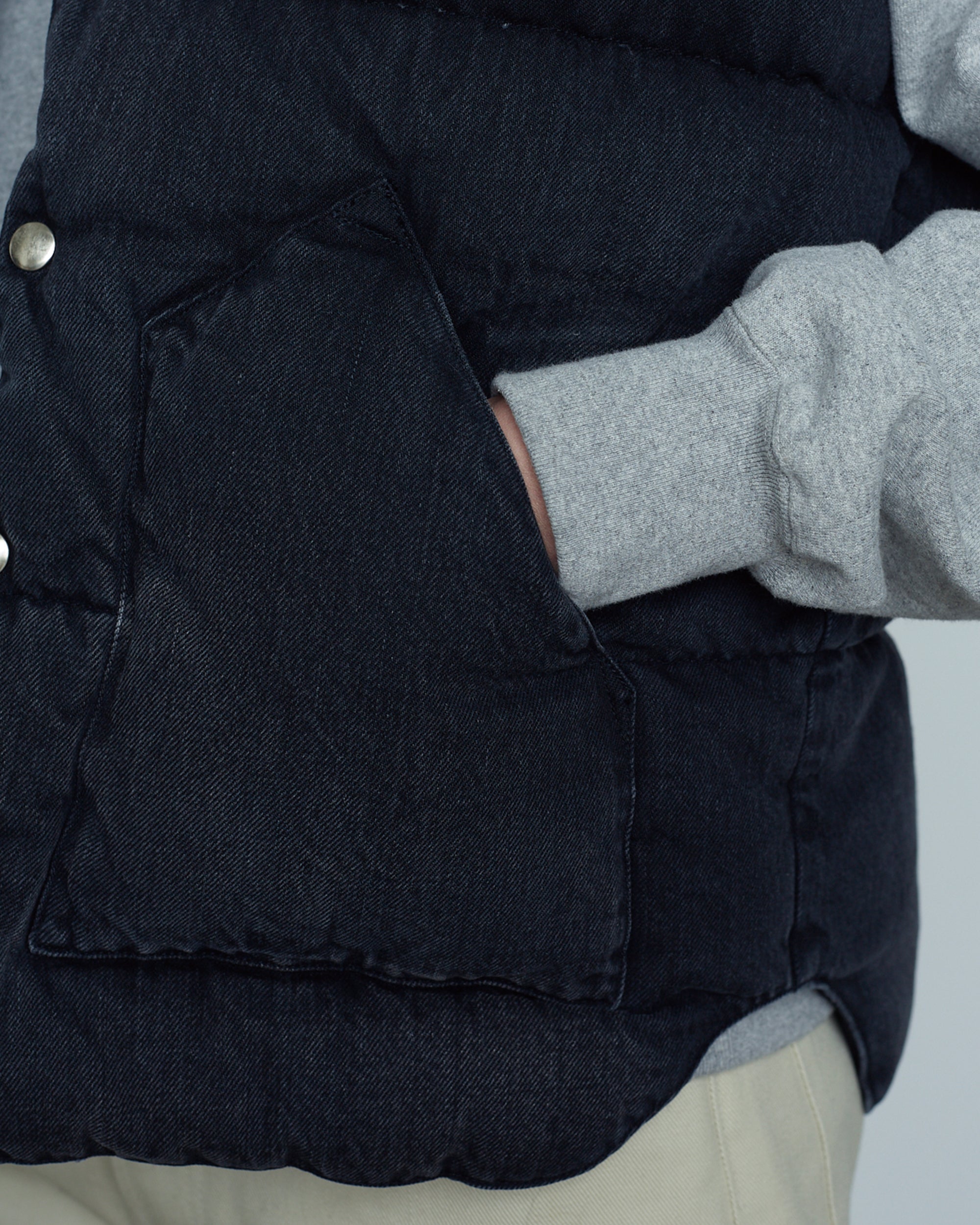 Down Vest Denim