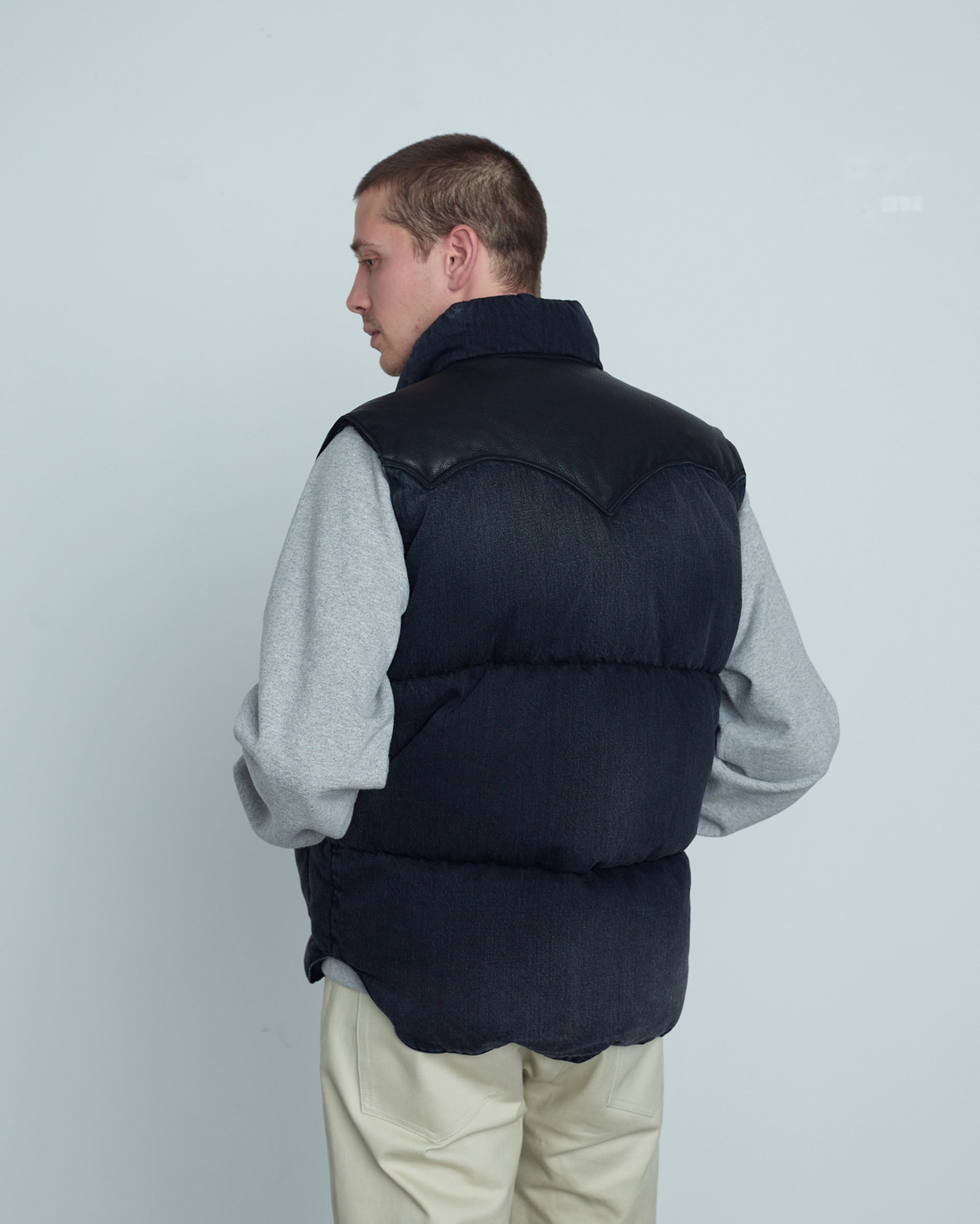 Down Vest Denim