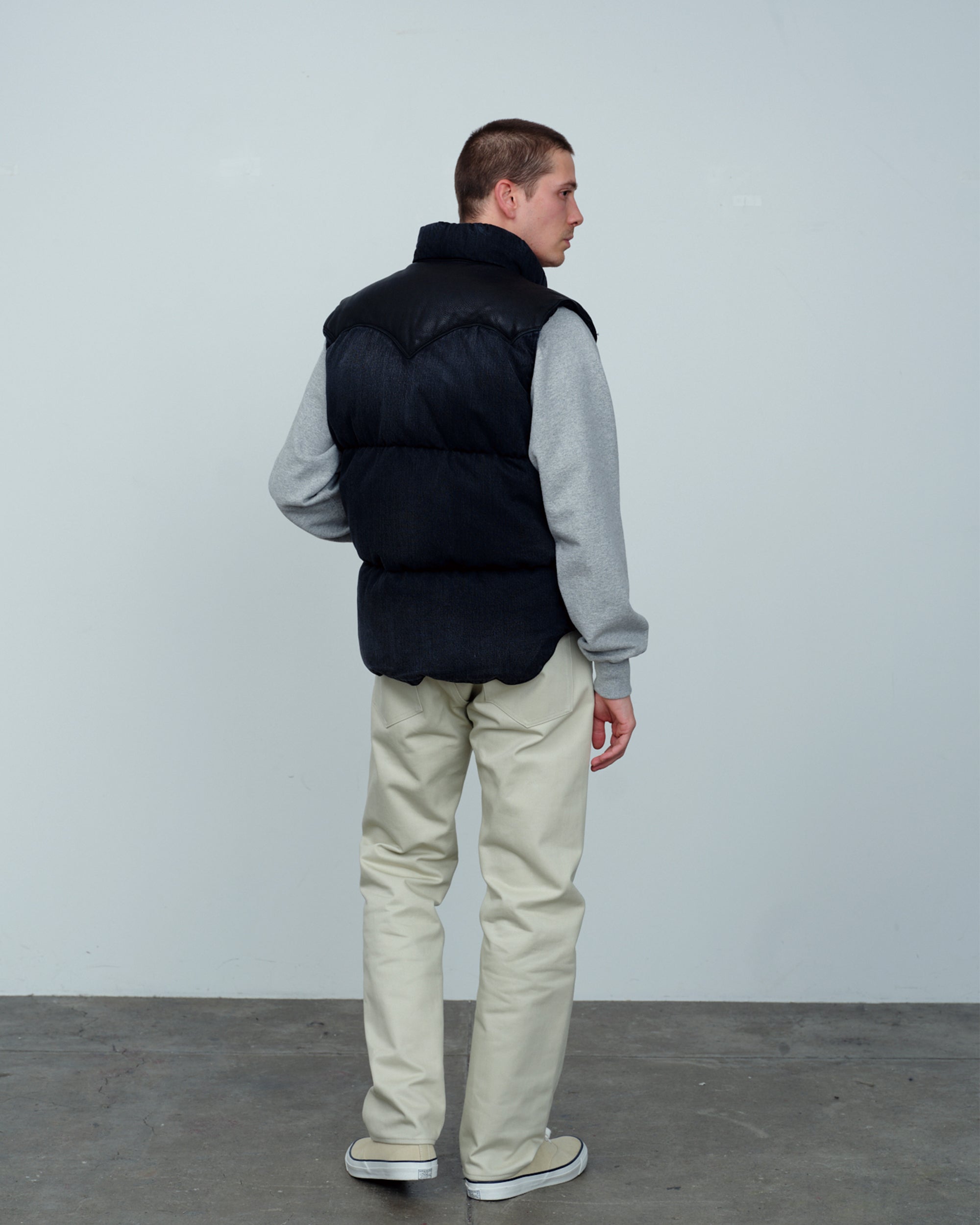 Down Vest Denim