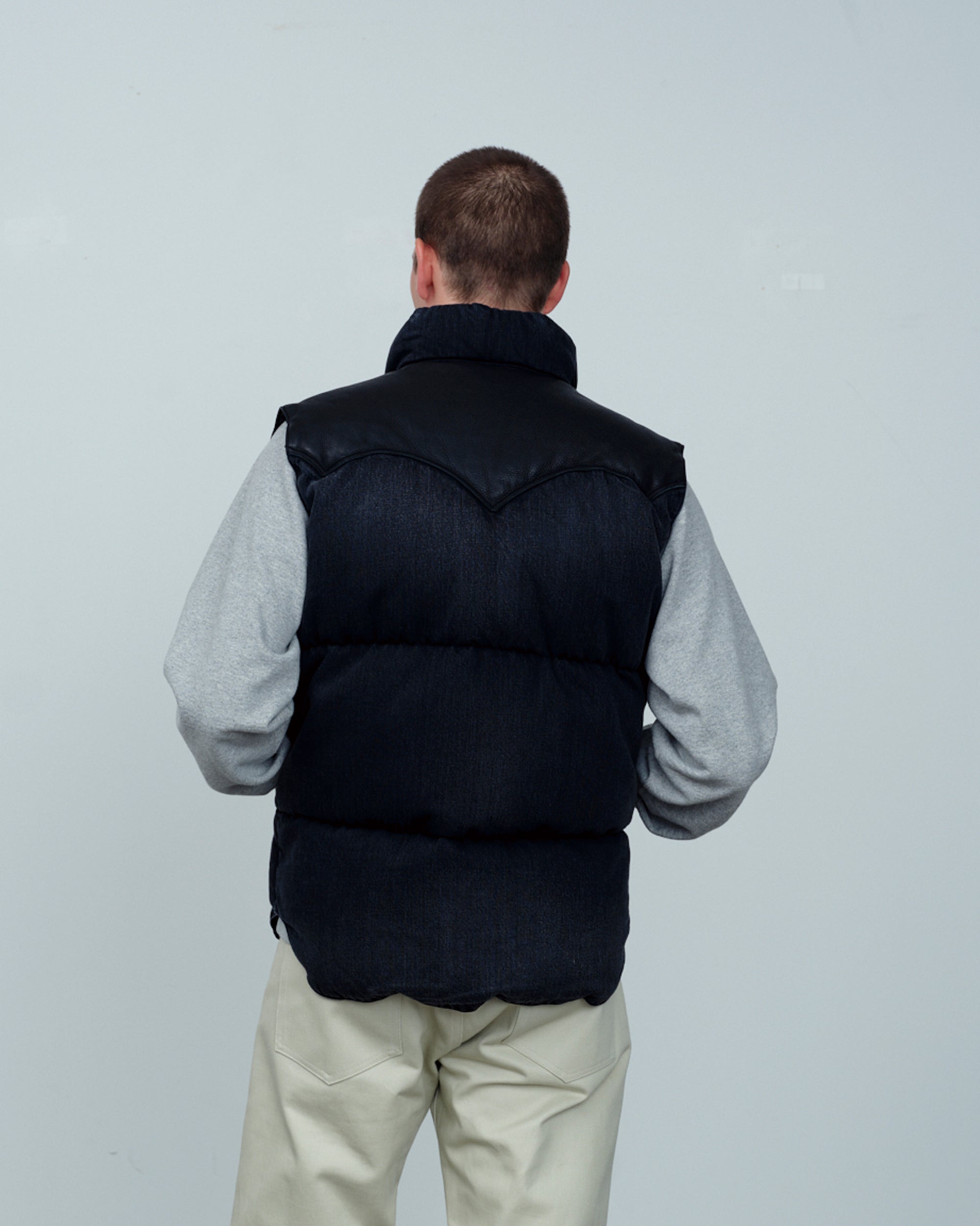 Down Vest Denim