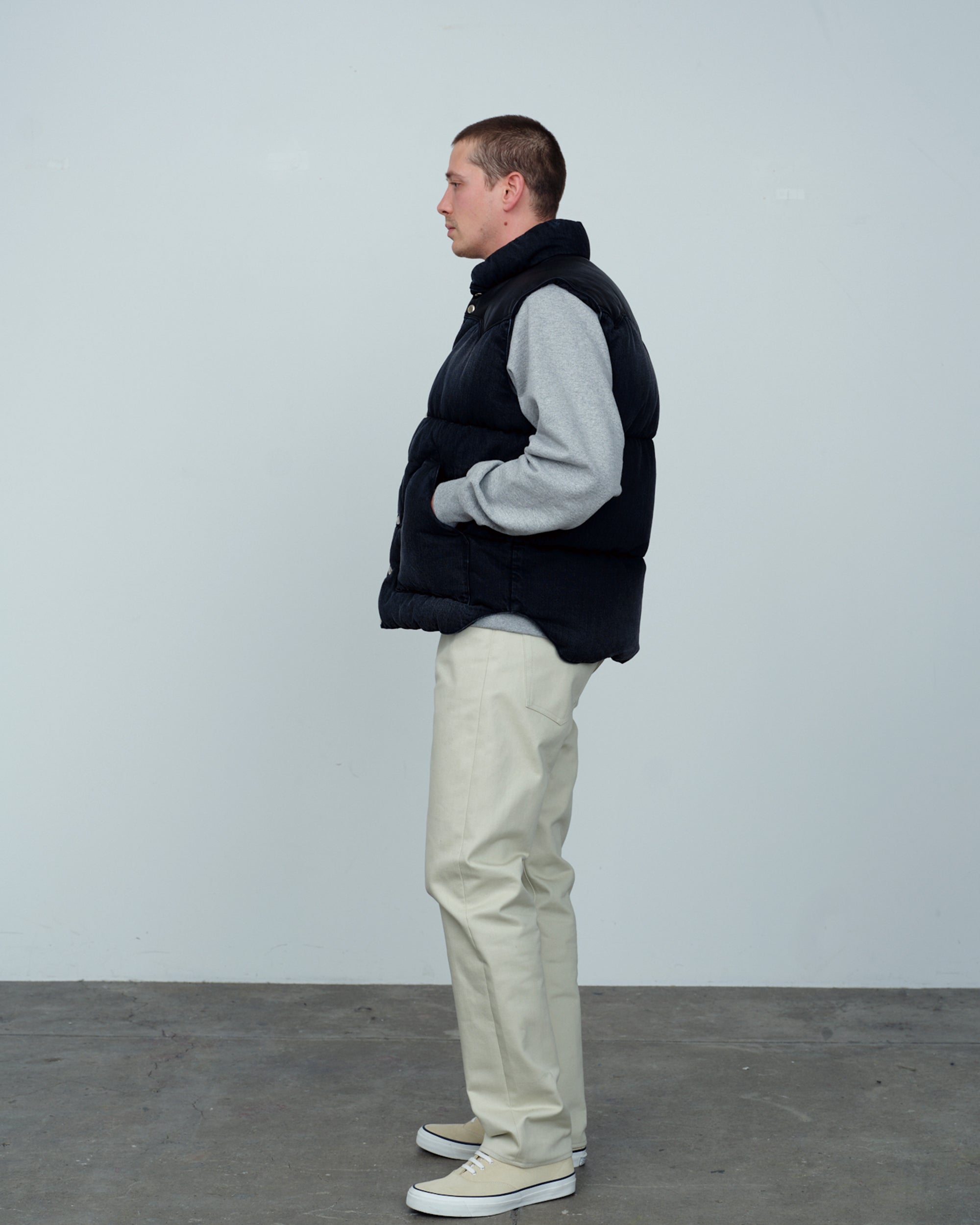 Down Vest Denim
