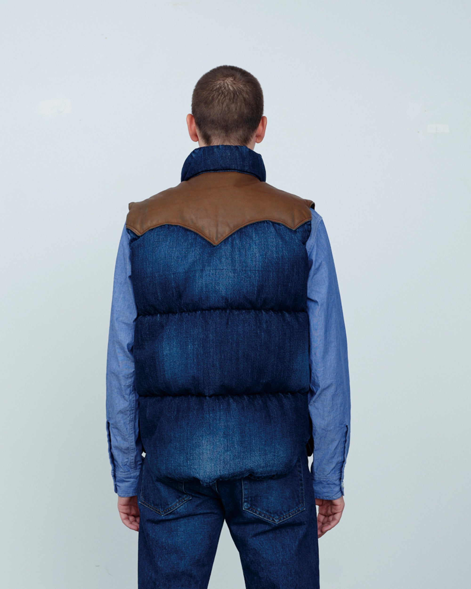 Down Vest Denim