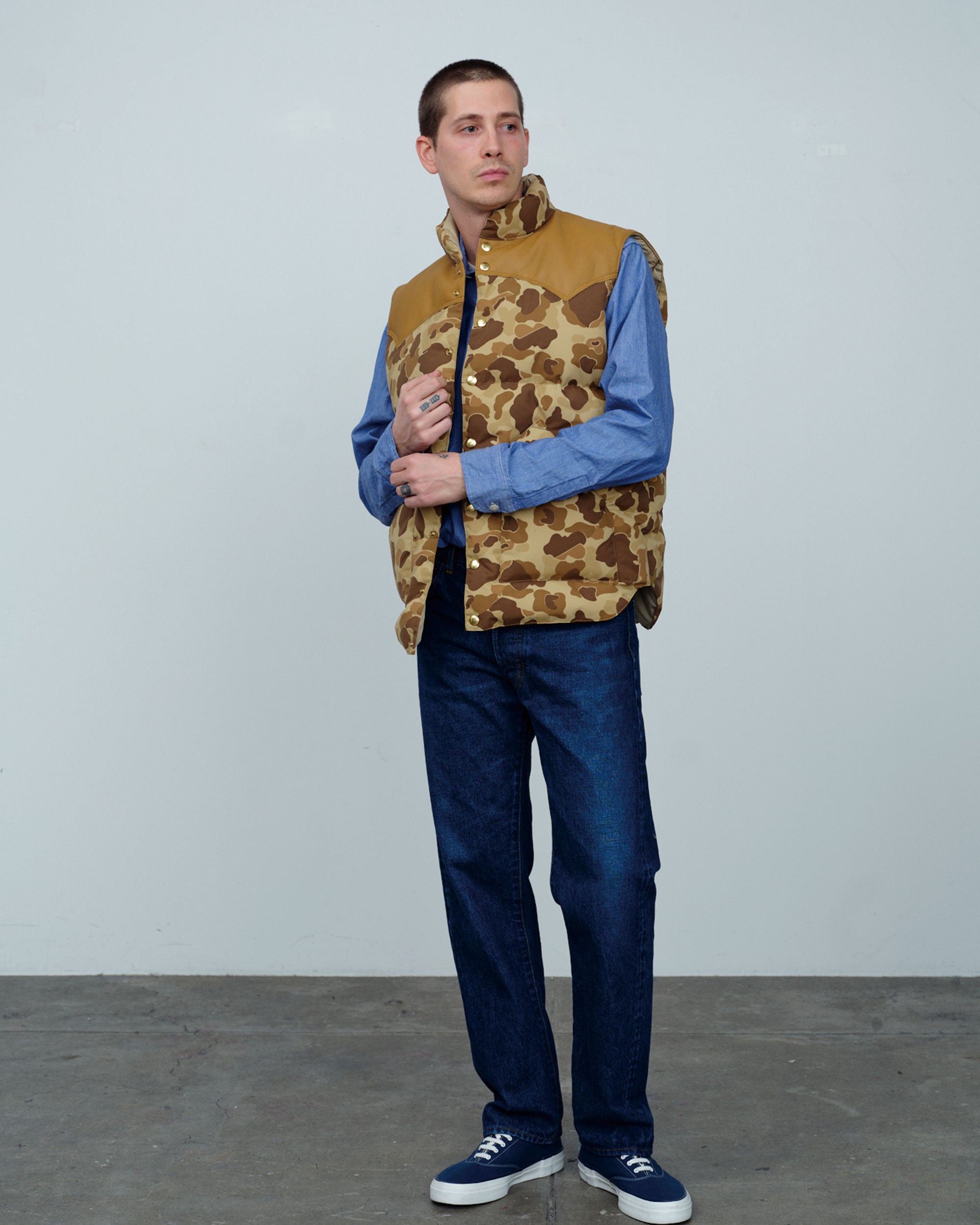 Down Vest Hunter Camo