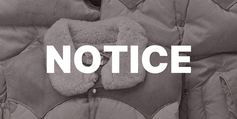 価格改訂お知らせ