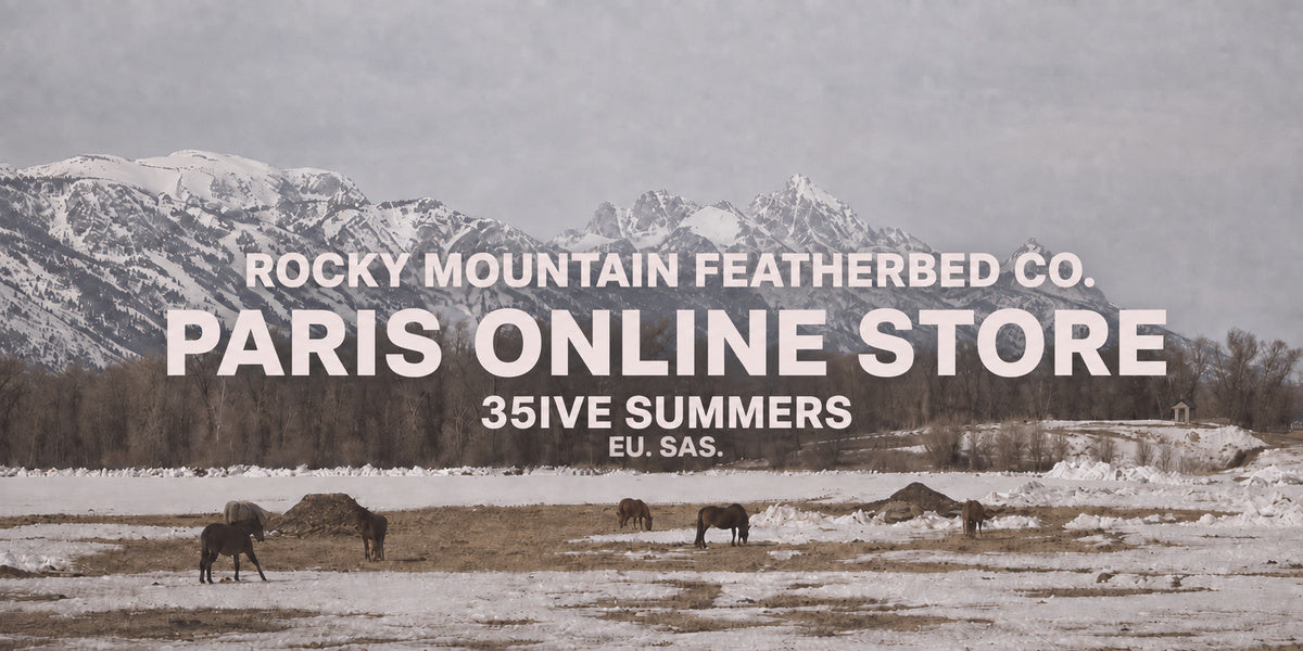 ROCKY MOUNTAIN FEATHERBED PARIS ONLINE STORE OPEN