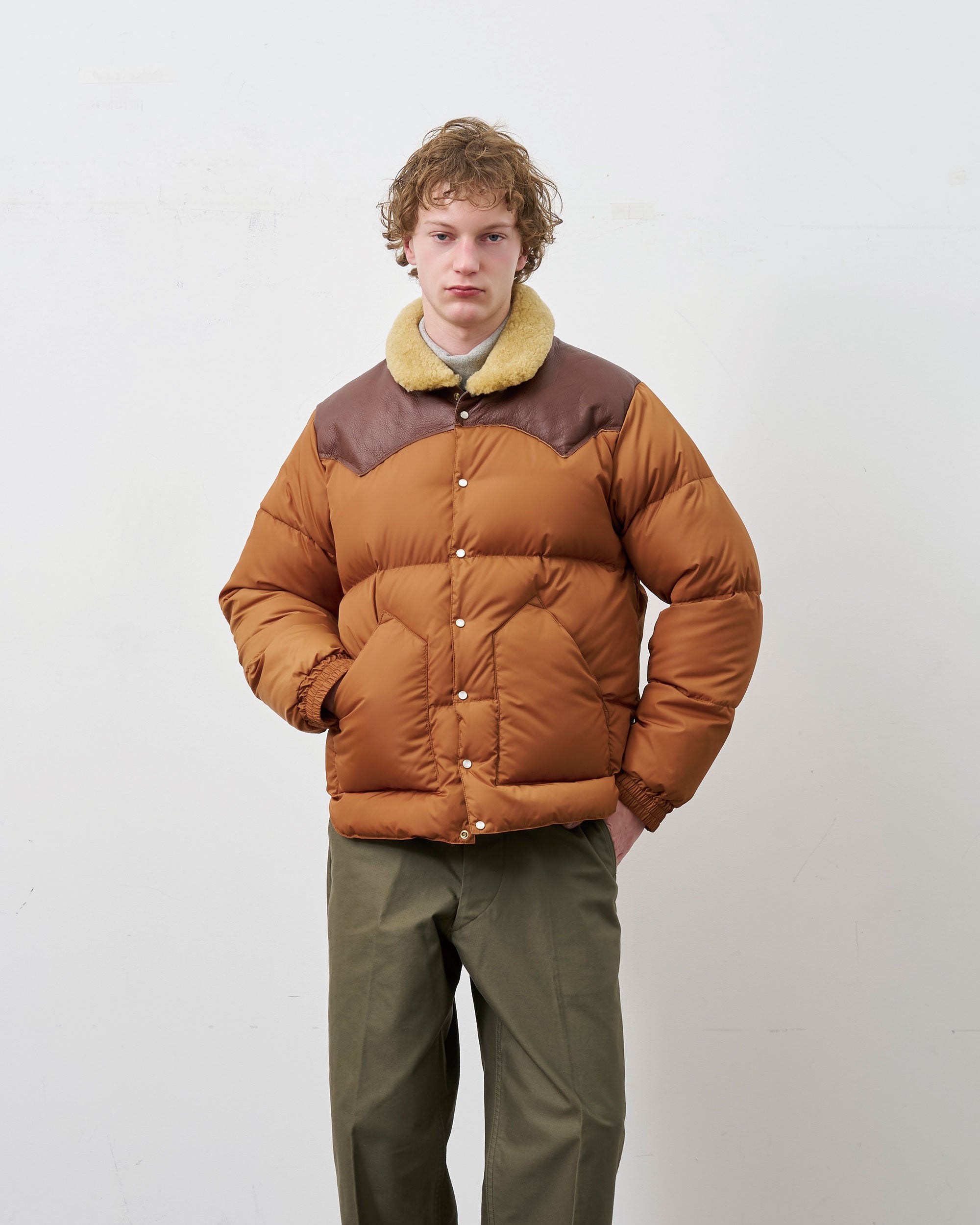 Christy Jacket｜天然ムートン襟 700FP ダウンジャケット｜Rocky