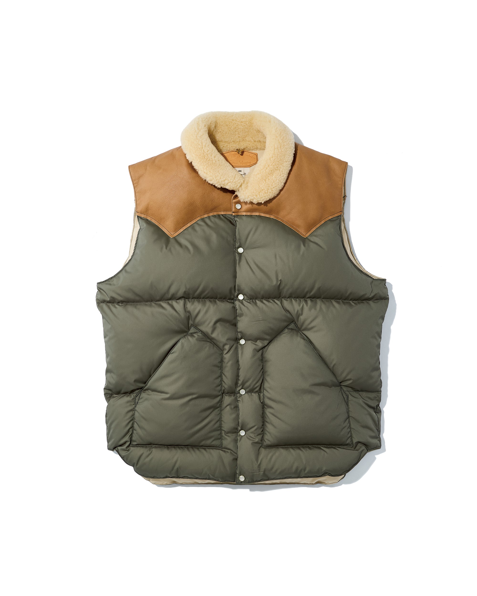 美品　Rocky Mountain ダウンベスト　ムートン襟　クリスティ　日本製 Christy Vest｜天然ムートン襟 700FP ダウンベスト｜Rocky Mountain