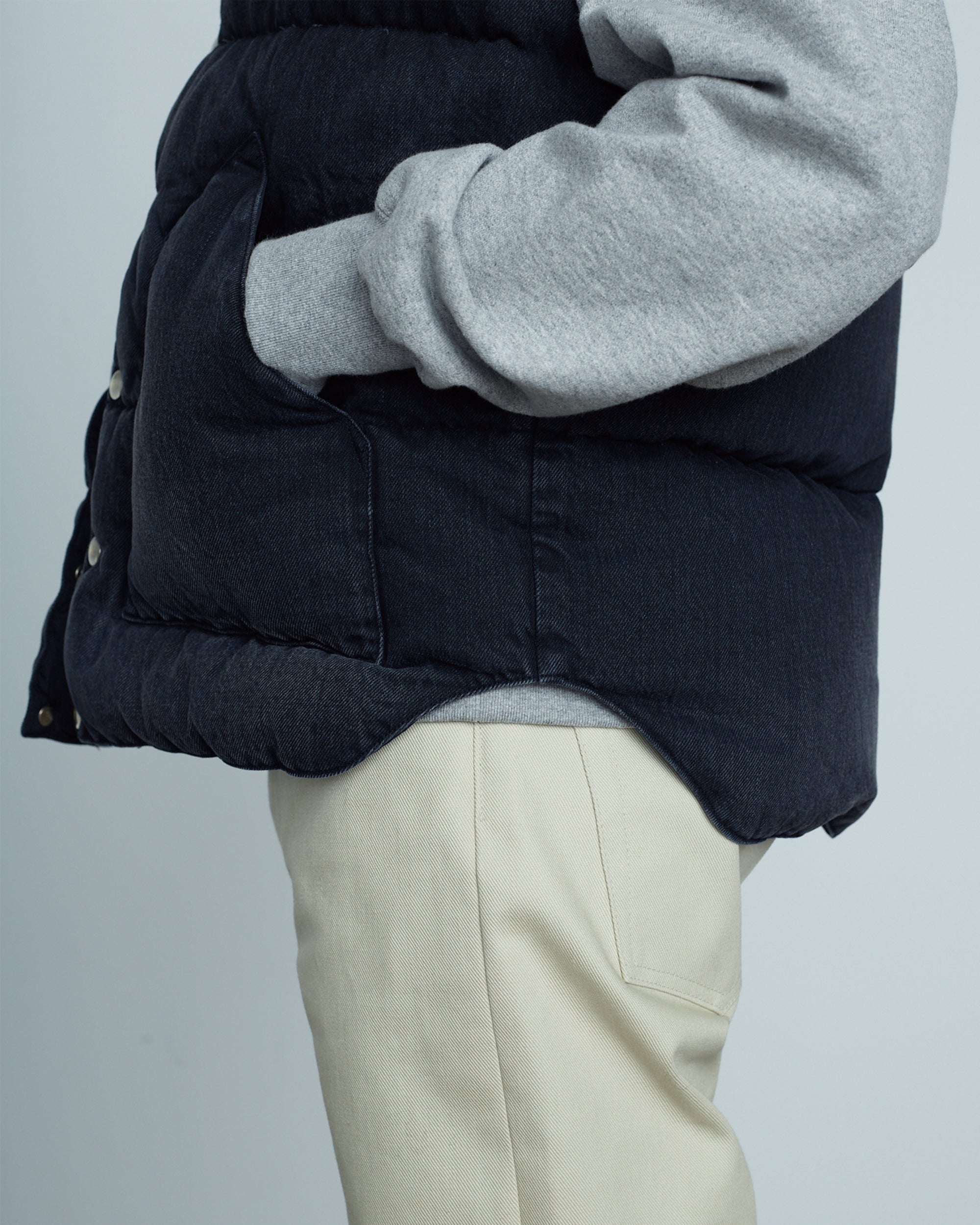 Down Vest Denim
