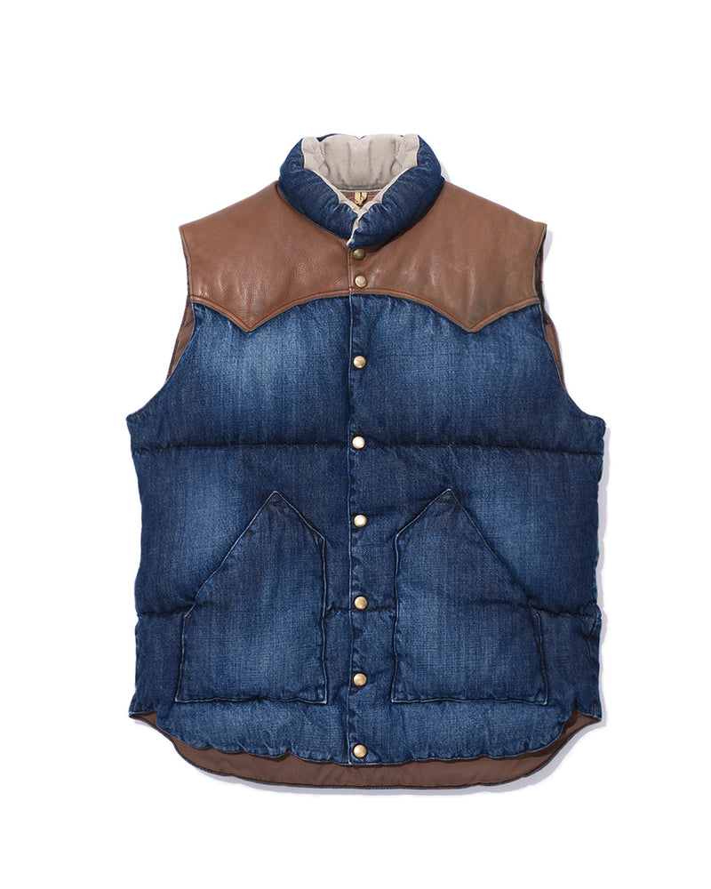 Down Vest Denim