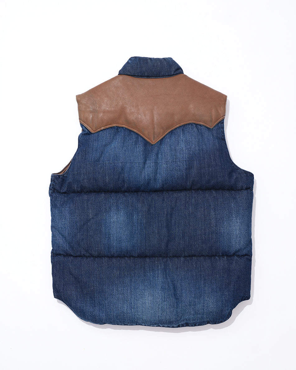 Down Vest Denim