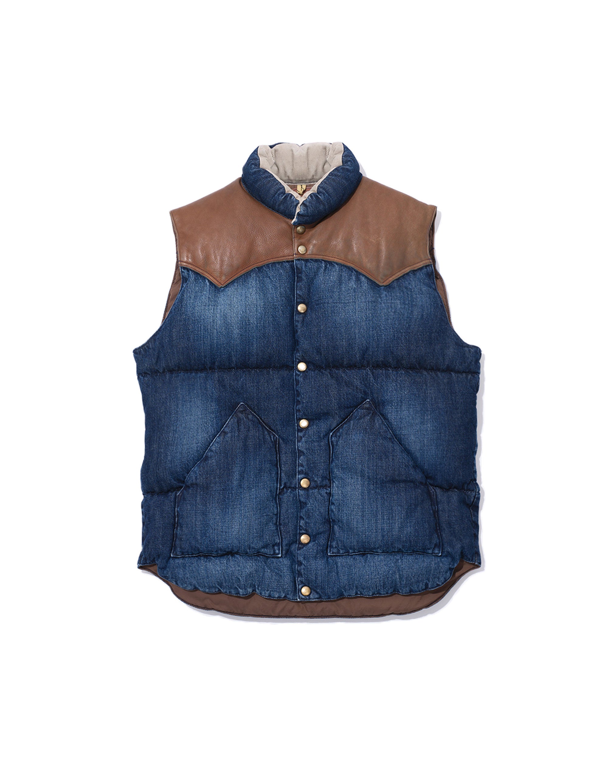 Down Vest Denim