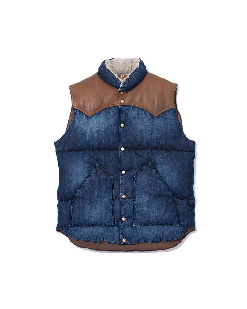 Down Vest Denim