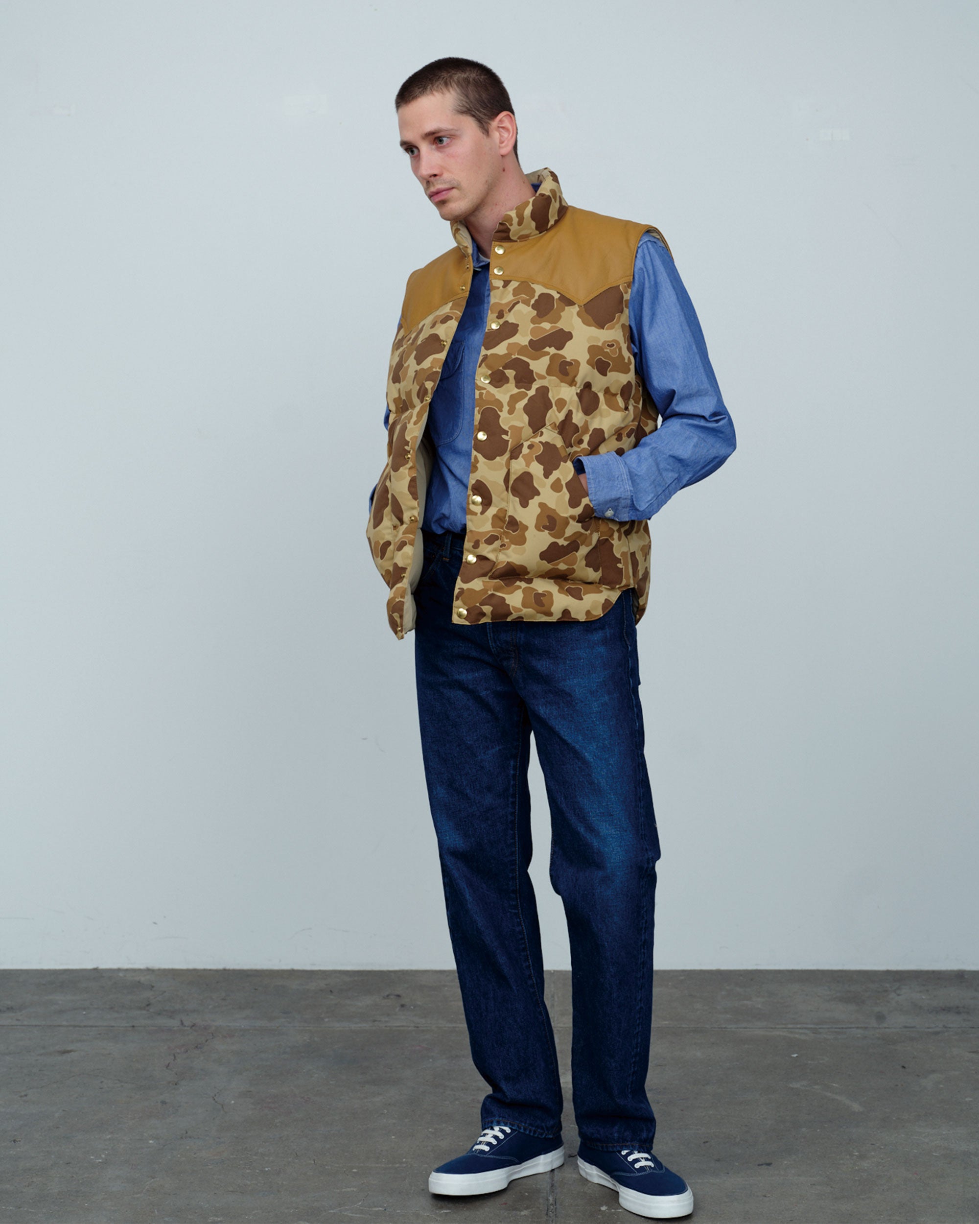 Down Vest Hunter Camo