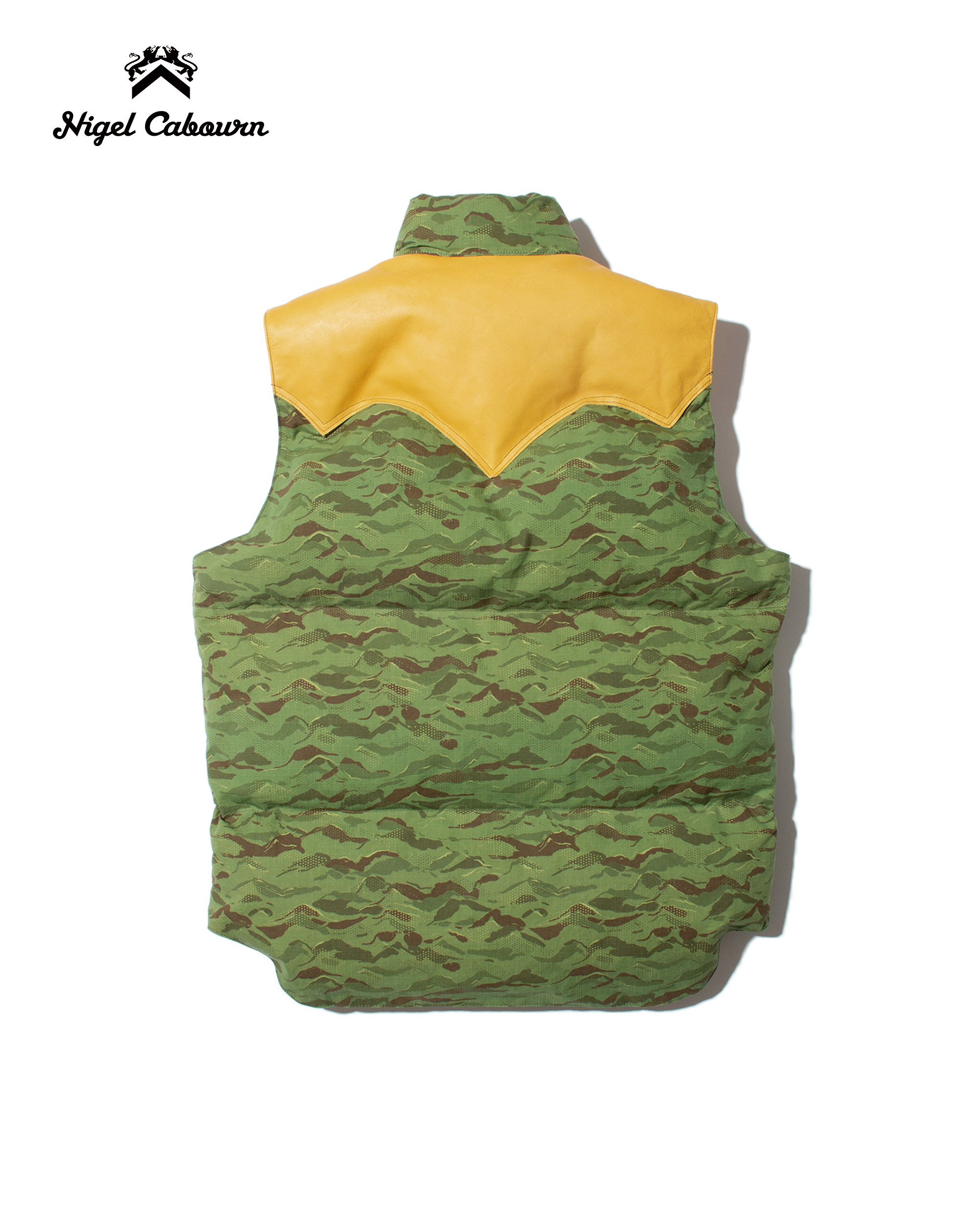 Nigel Cabourn Down Vest Mountain Camo